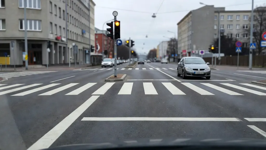 Przejazd na żółtym świetle – kiedy grozi mandat?